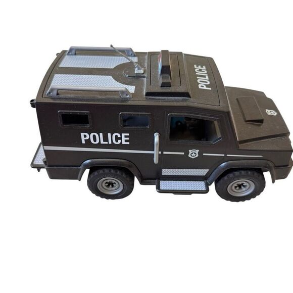 Playmobil City Action Tactical Police Black Armored Truck SWAT Unit with Driver - Picture 1 of 10